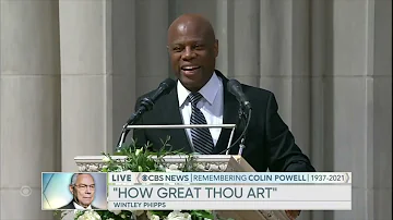 WINTLEY PHIPPS COLIN POWELL'S FUNERAL HOW GREAT THOU ART