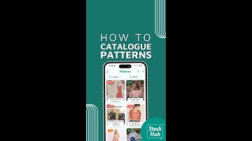 How to catalogue sewing patterns