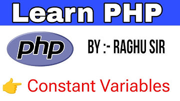 Constants variables tutorial in php | Define php constants variables with live example in hindi
