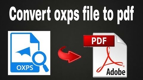 How to convert oxps file to pdf [Hindi] | Convert oxps file to pdf easily