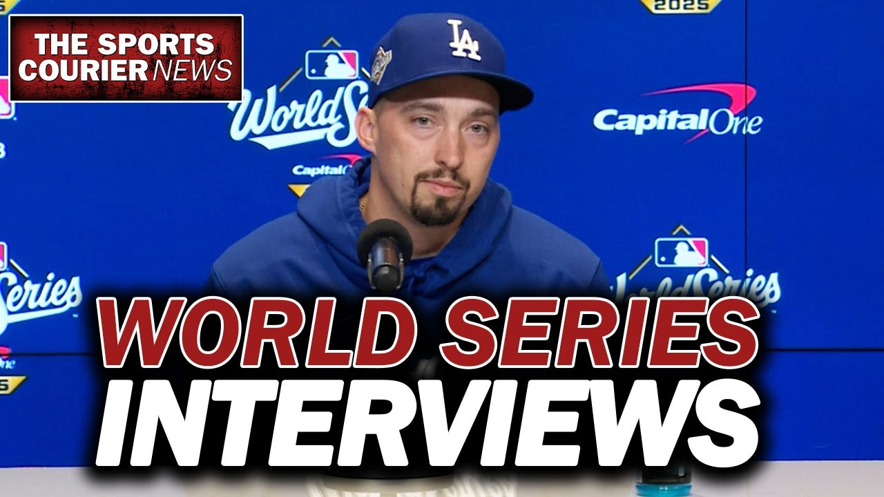 Пресс-конференция Мировой серии «Доджерс» — Блейк Снелл, Дэйв Робертс