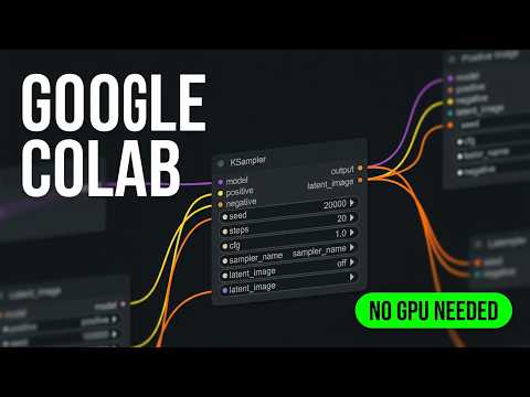 ComfyUI on Google Colab — Complete Installation & Usage Tutorial | Free GPU Image Generation