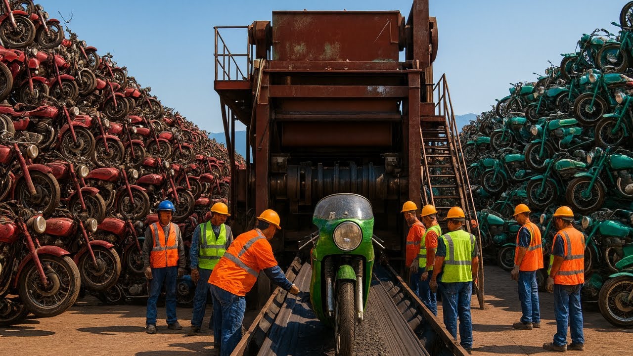 Inside a Modern Motorcycle Recycling Plant — The Incredible Way Old Bikes Are Reborn