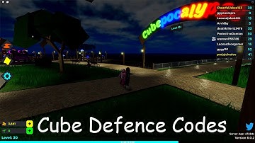 YOU WANT CUBE DEFENSE CODES HERE ARE ALL OF THEM