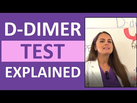 वीडियो: क्या ए डी डिमर खून का थक्का दिखाता है?