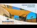 Custom Shade Sail in backyard | Shazeebo Shade Sails