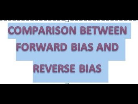 ELECTRONICS HINTS-5. NOTES ON THE COMPARISON BETWEEN THE FORWARD BIAS ...