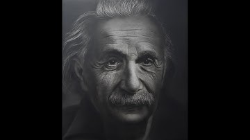 Realistic Portrait of Albert Einstein  [ Airbrush Painting  Time Lapse ]
