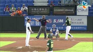 130904 CPBL 獅VS猿 2上 滿壘又投手犯規 郭文凱送分啦！