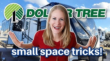 14 *BEST* DOLLAR TREE FINDS to organize a small kitchen! 💚 (RV declutter and makeover in action!)