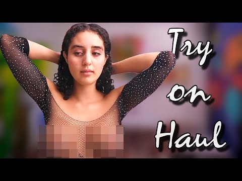 [4K] Lingerine haul. Transparent Try On Haul with Jenny | Sheer Clothes