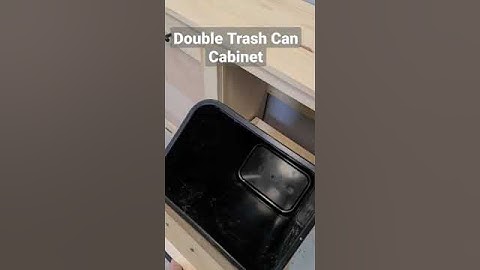 DIY Tilt Out Trash Can Cabinet