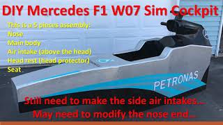 DIY Mercedes F1 W07 Sim Racing Game Cockpit Part 1
