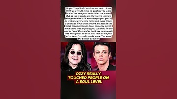 Yungblud Honors Ozzy Osbourne With Emotional Tribute and Keepsake