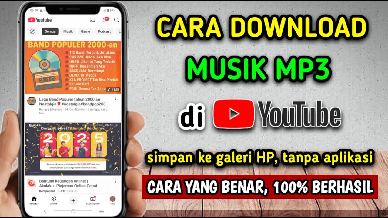 Cara Download Musik di Youtube Jadi MP3