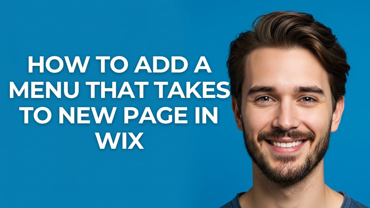 How to Add a Menu That Takes to New Page In Wix - GUIDE! - YouTube