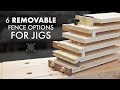 6 Ways to Add a Removable 90º Fence to a Router Edge Guide and Other Jigs...