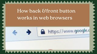 Get Ahead with Browser Navigation: How Back and Front Buttons Work | Learn with me Jeya