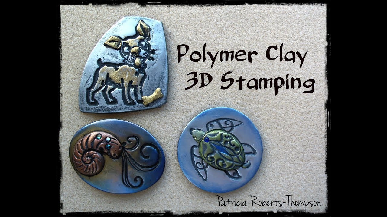 Polymer Clay Stamps for Applying Texture