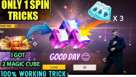 How To Get Magic Cube Only 1 Spin Tricks / 100% Working New Tricks Get Magic Cube In Free Fire