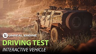 Unreal Engine | Driving Test: Interactive Vehicle (WIP)