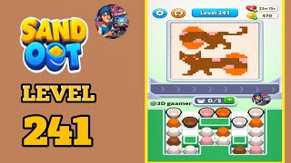 Sand out color puzzle level 241 solution and walkthrough 