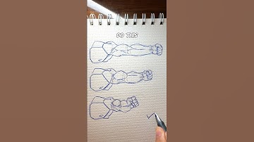 ✨Arms in perspective drawing tutorial EasyPeasy✨ #howtodraw