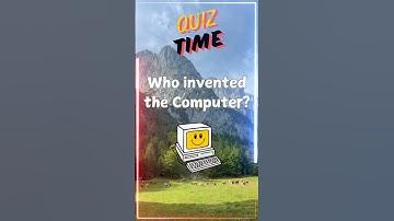 Who invented the computer? #quiz #cybersecurity #techtips #techoptimize #facts #trending #foryou
