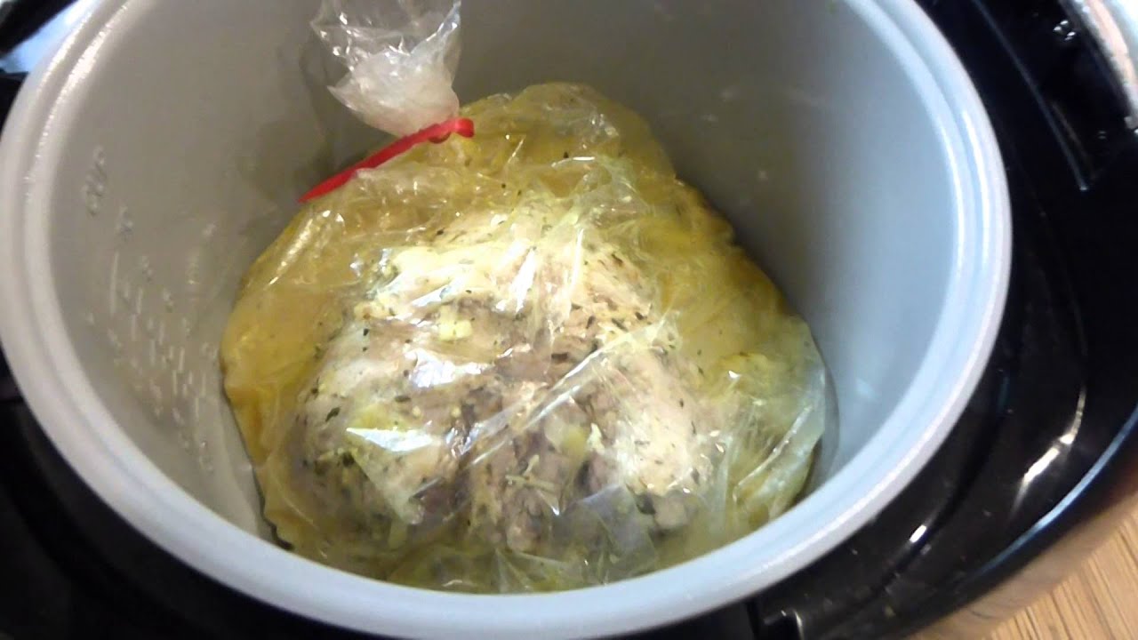 Запечённое мясо с ананасами