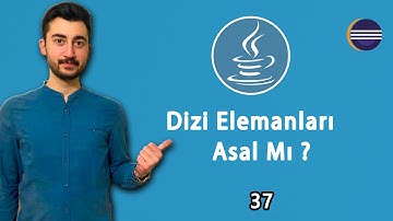 37- Java Dersleri : Dizideki Elemanların Asal olup Olmadıklarını Bulma Uygulaması