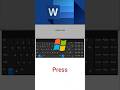 Switch writing direction | #asmr #keyboard #typing #microsoft #word #office #openwindows #tech