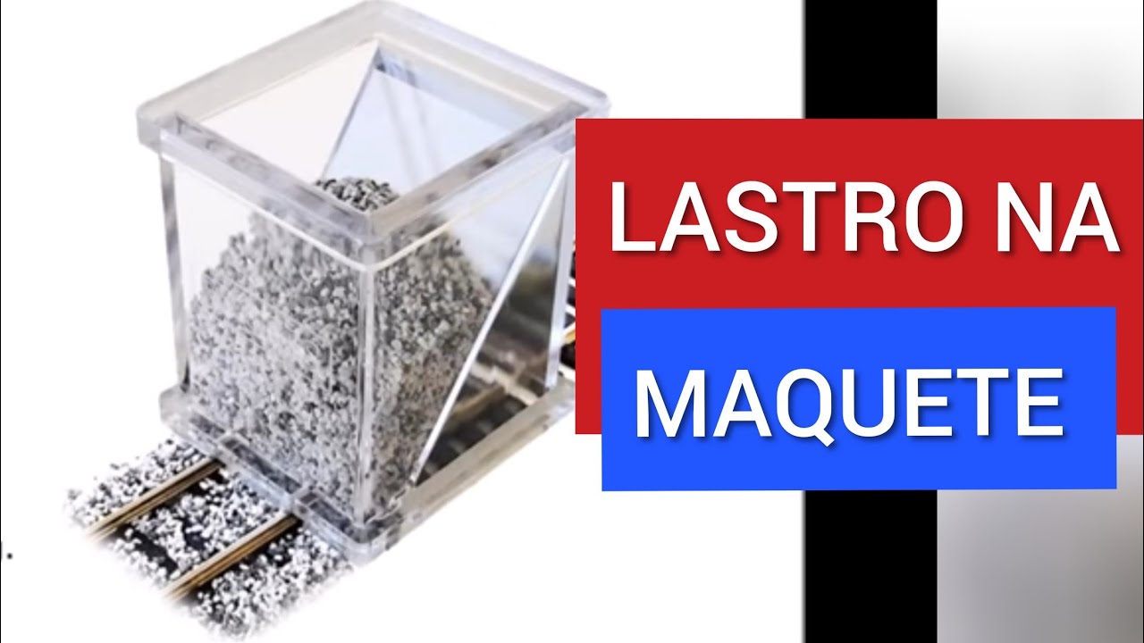 APLICANDO LASTRO NOS TRILHOS DA MAQUETE - HO