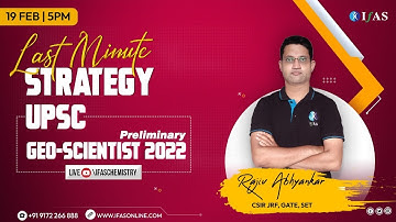Last Day Strategy for UPSC GEO Scientist Exam Preparation
