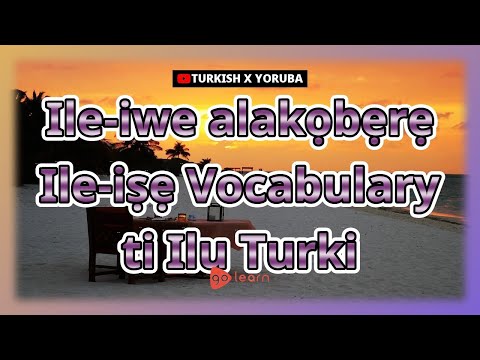 Ile-iwe alakọbẹrẹ Ile-iṣẹ Vocabulary ti Ilu Turki | Golearn