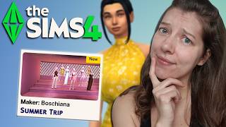 The Sims 4 Marketplace  Summer Trip by Boschiana Maker Pack Review | OhcluckGames