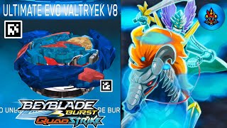 NEW UPDATE ULTIMATE EVO VALTRYEK V8 QR CODE BEYBLADE BURST QUAD STRIKE APP