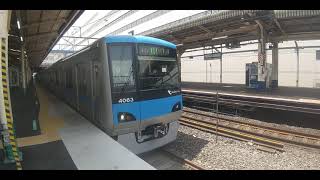 小田原4000形各停我孫子行き柏駅発車。