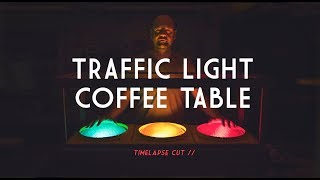 Traffic Light Coffee Table build video - Walnut & Meranti // Timelapse cut
