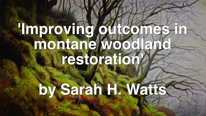 Sarah Watts | 'Improving outcomes in montane woodl...