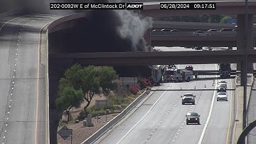 Truck fire on Loop 202