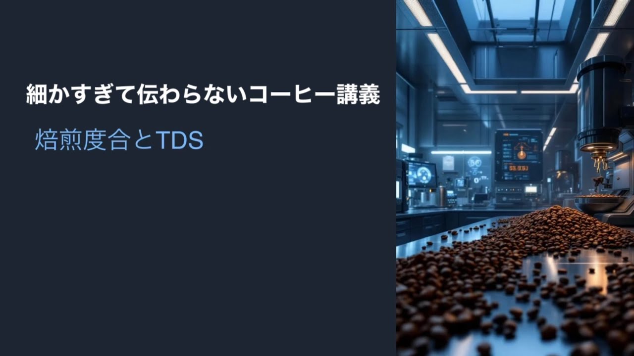 細かすぎて伝わらないコーヒー講義 「焙煎度合とTDS」