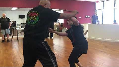 Cuentada in So. Florida with Grandmaster Bobby Taboada and Balintawak NYC COA Claudette; 2018 camp.