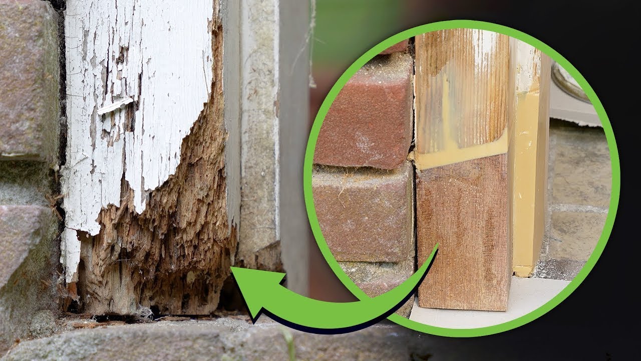 Morsch MORSCHES HOLZ reparieren mit HOLZSPACHTELMASSE | EAZYFIX - YouTube