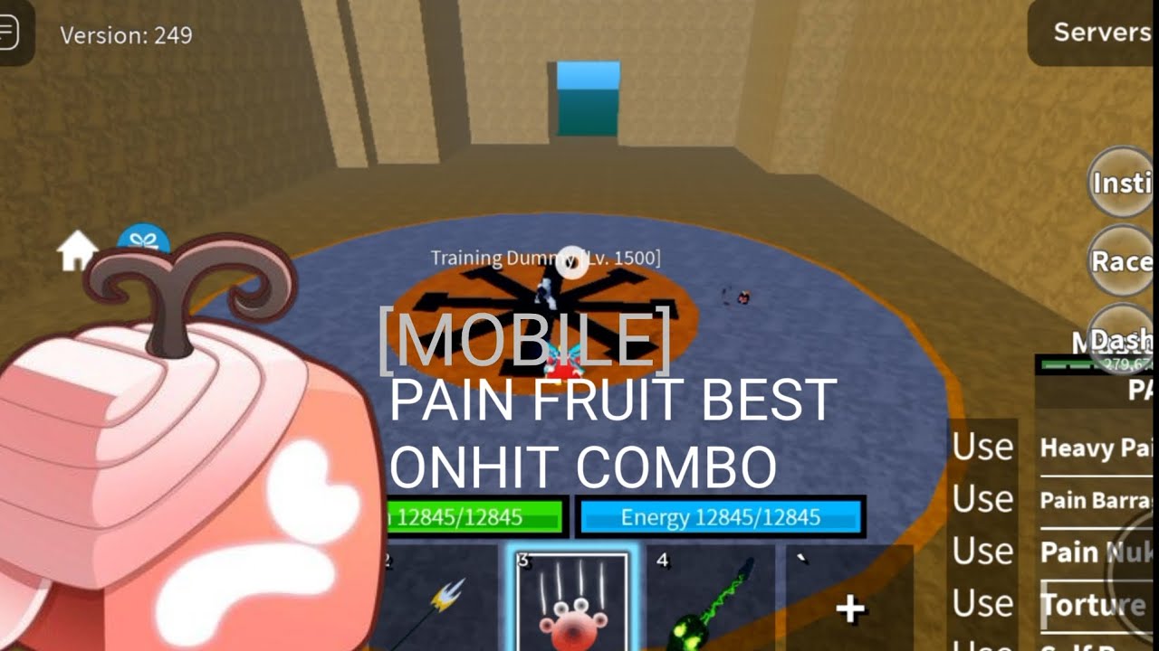 BEST PAIN ONE HIT COMBO FOR [MOBILE] - YouTube