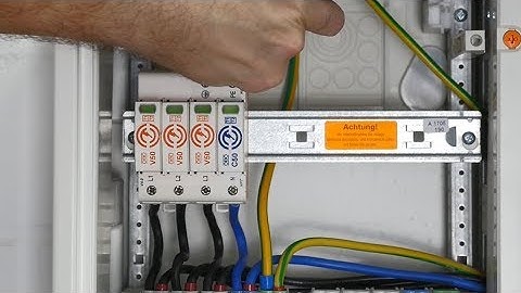 Mounting of V50 combination arrestor, type 1+2 – OBO Bettermann