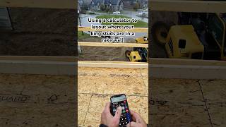 Calculator laying out where your king studs go on a 12/12 rake wall #framing #framersareadyingbreed