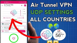 How To Setup Air Tunnel VPN with all Country UDP Settings For Secure Browsing  screenshot 5