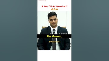 A Very Tricky Question ? 🔥 | UPSC Backbone | Upsc Interview | Madhav Agarwal | #shorts