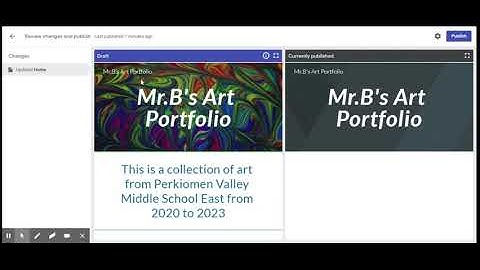 How to Create a Digital Portfolio in Google Sites