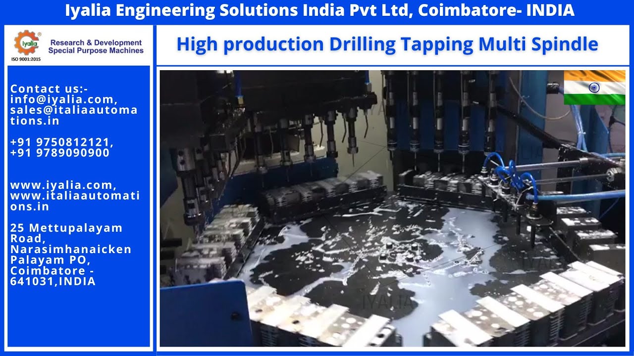 Multi-Spindle Drilling & Tapping Machine | Drilling and Tapping Multi ...
